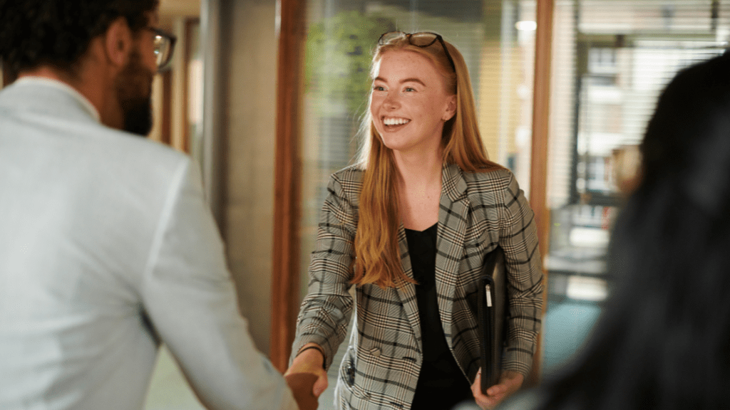 woman interviewing for a job