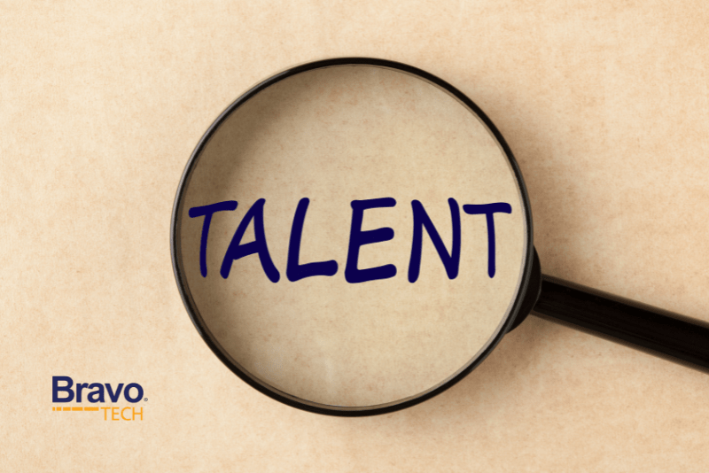 passive candidates, hidden talent, image with magnifying glass over the word talent